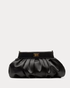 Nora Clutch Satin Black 11 Nora Clutch Satin Black -Clothing Store DSCF9973