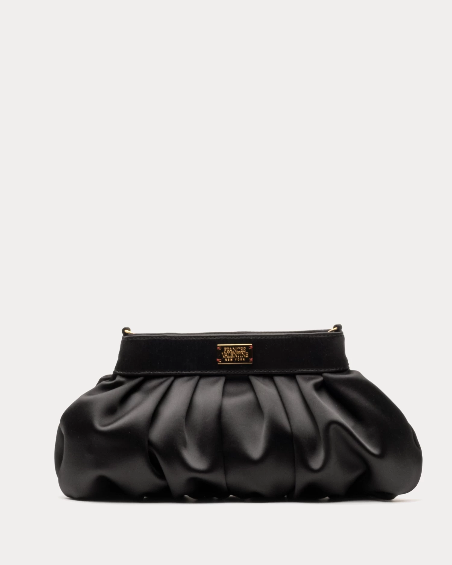 Nora Clutch Satin Black 7 Nora Clutch Satin Black - Image 5