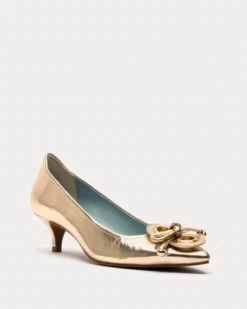 Elizabeth Pump Metallic Leather Platino -Clothing Store ELIZAML PLATINO 02