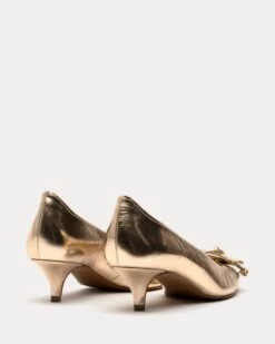 Elizabeth Pump Metallic Leather Platino -Clothing Store ELIZAML PLATINO 03