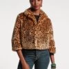 Erika Jacket Faux Fur Leopard