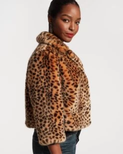 Erika Jacket Faux Fur Leopard -Clothing Store ERIKA 03