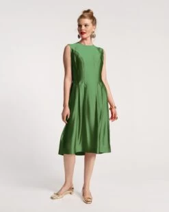 Florencia Dress Silk Emerald 10 Florencia Dress Silk Emerald -Clothing Store FLORENCIA GREEN 01 ac26fb0c 59b8 4201 a8fa 24def0554b95
