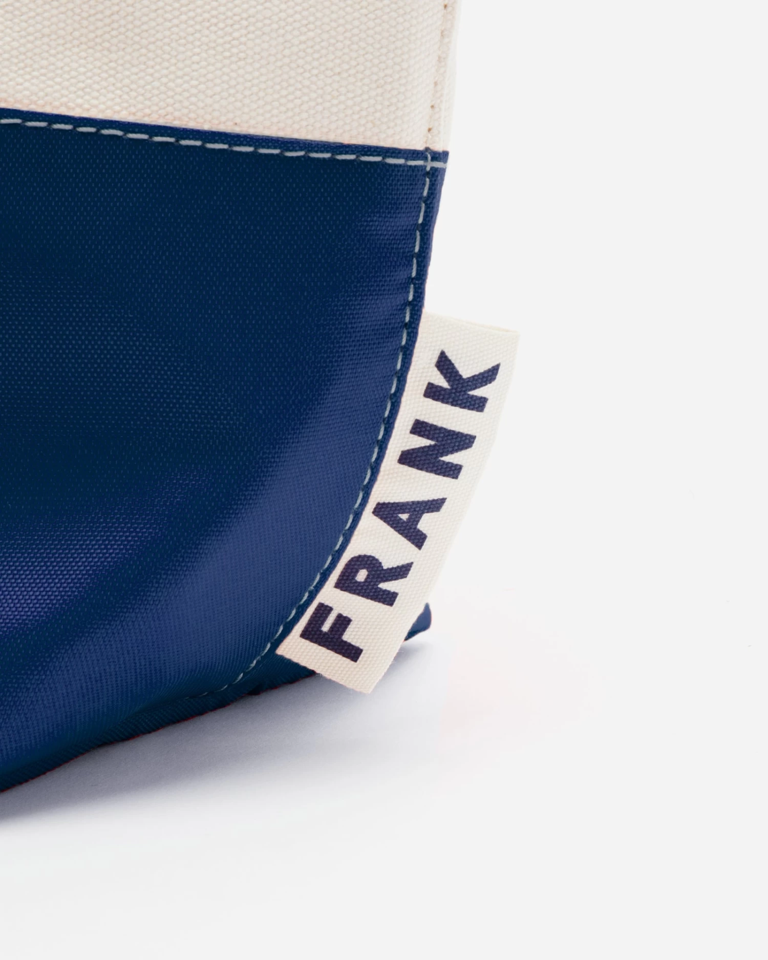 Frank Men's XL Canvas Tote Natural Navy 5 Frank Men's XL Canvas Tote Natural Navy - Image 3