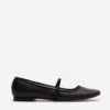 Jude Mary Jane Leather Flat Black -Clothing Store FV SS18 JUDE BLACK 01 1
