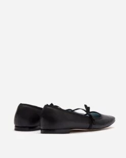Jude Mary Jane Leather Flat Black -Clothing Store FV SS18 JUDE BLACK 03 1