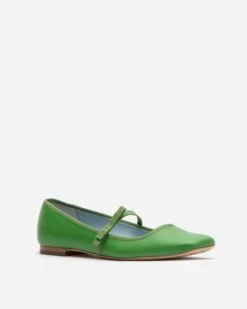 Jude Mary Jane Leather Flat Green -Clothing Store FV SS18 JUDE GRASS 02 9d13b916 957c 4202 ad38 fcedea87285a