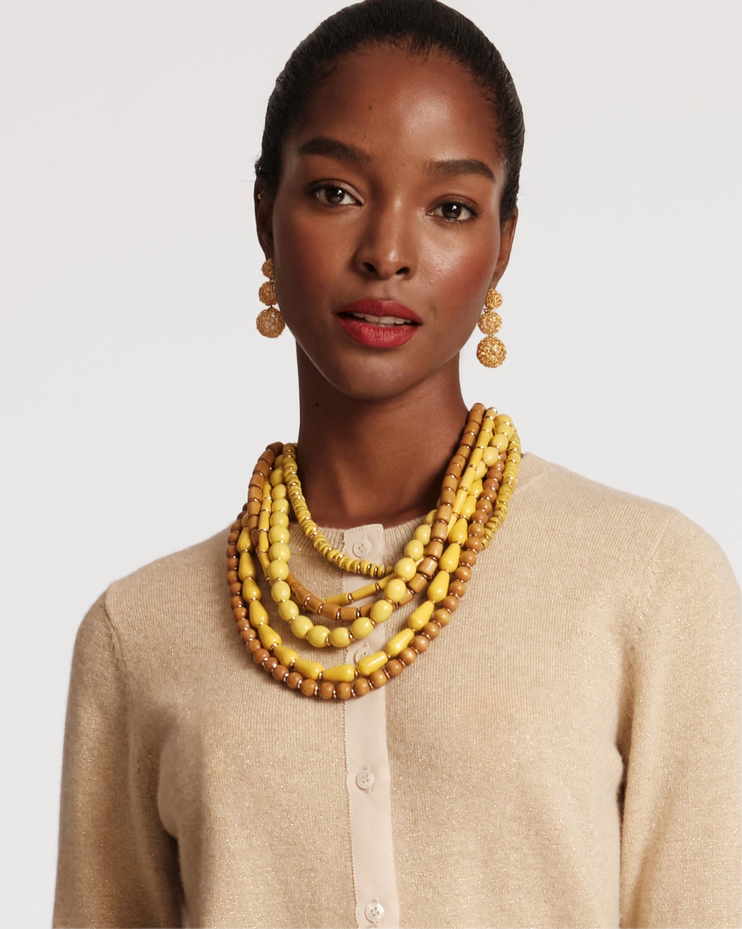 Simone Necklace Yellow 4 Simone Necklace Yellow - Image 2