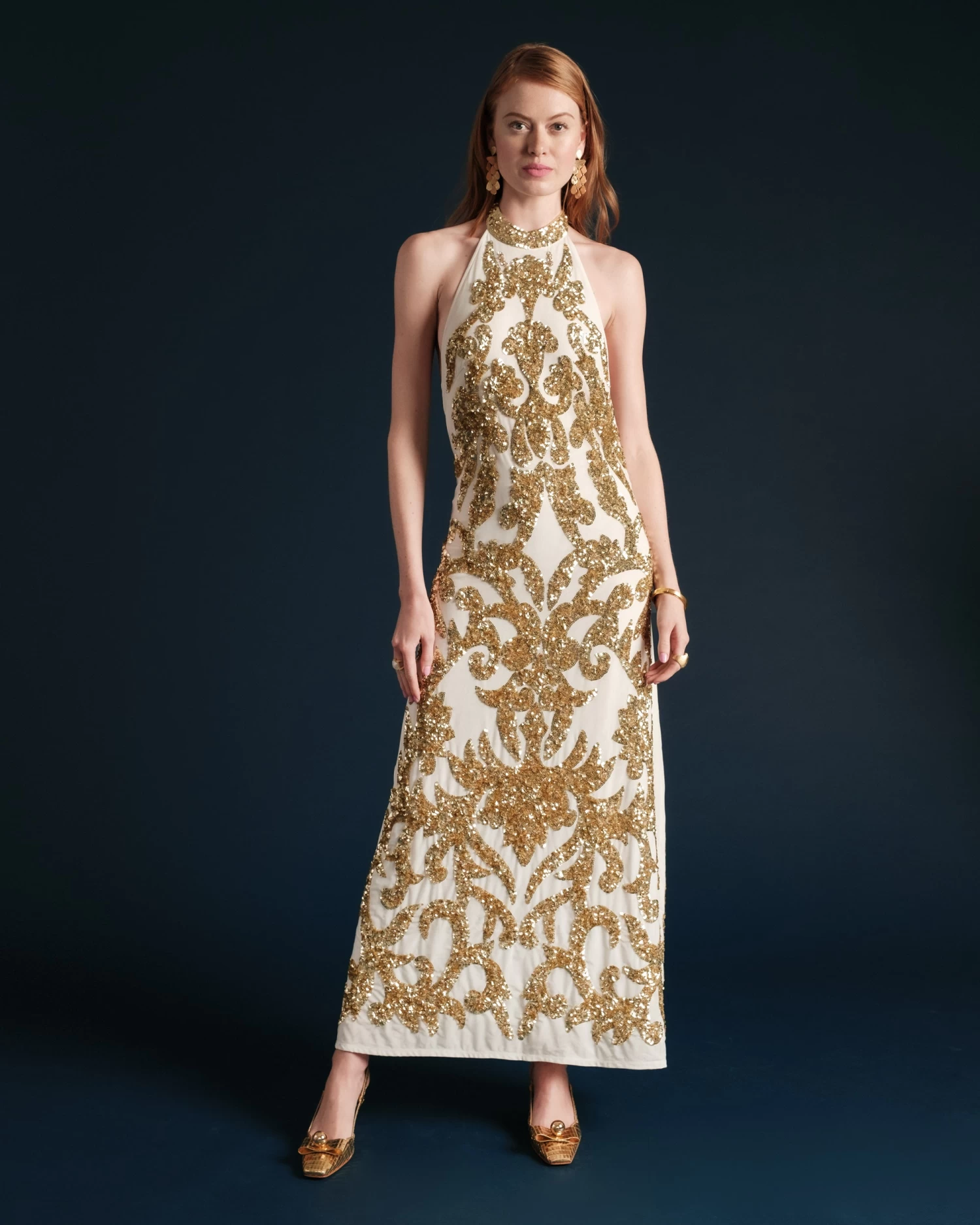 Goddess Dress White Gold 3 Goddess Dress White Gold