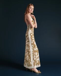 Goddess Dress White Gold 8 Goddess Dress White Gold -Clothing Store GODDESS DRESS 02