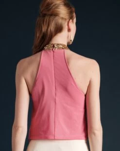 Goddess Top Pink Gold -Clothing Store GODDESS TOP PINK 02
