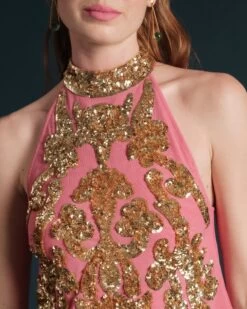 Goddess Top Pink Gold -Clothing Store GODDESS TOP PINK 03