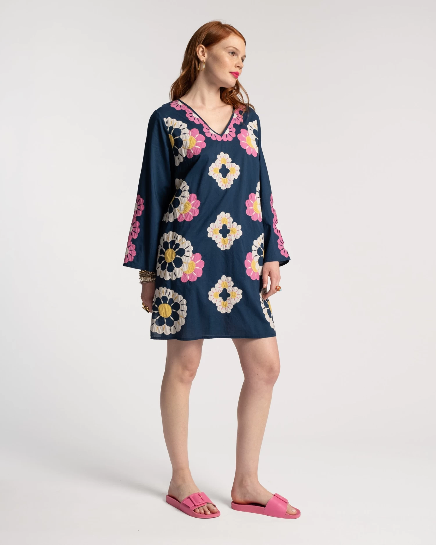 Goldie Tunic Sunrise Navy Multi 5 Goldie Tunic Sunrise Navy Multi - Image 3