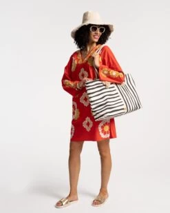 Goldie Tunic Sunrise Coral Multi -Clothing Store GOLDIE ORANGE