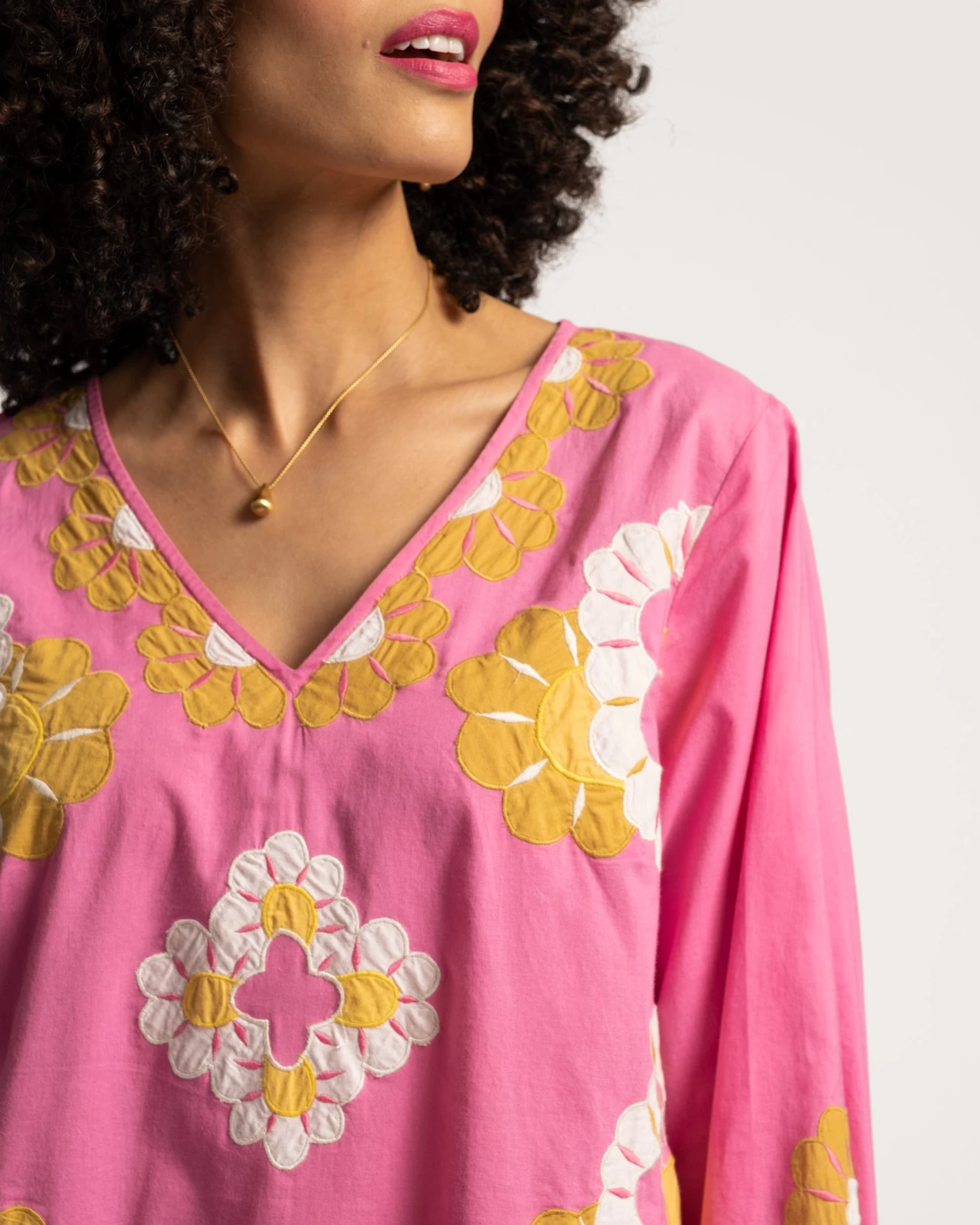 Goldie Tunic Sunrise Pink Multi 4 Goldie Tunic Sunrise Pink Multi - Image 2