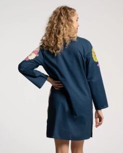 Goldie Tunic African Daisy Navy Multi -Clothing Store GOLDIE TUNIC AFRICANDAISY 05