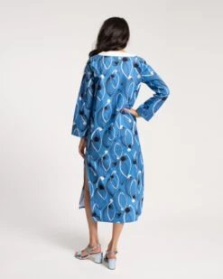 Kitt Caftan Aquarius Print Blue Multi 9 Kitt Caftan Aquarius Print Blue Multi -Clothing Store GROOVY BLUE 03