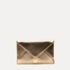 Evie Envelope Clutch Nappa Platino 1 Evie Envelope Clutch Nappa Platino -Clothing Store Gold Envelope 01 1