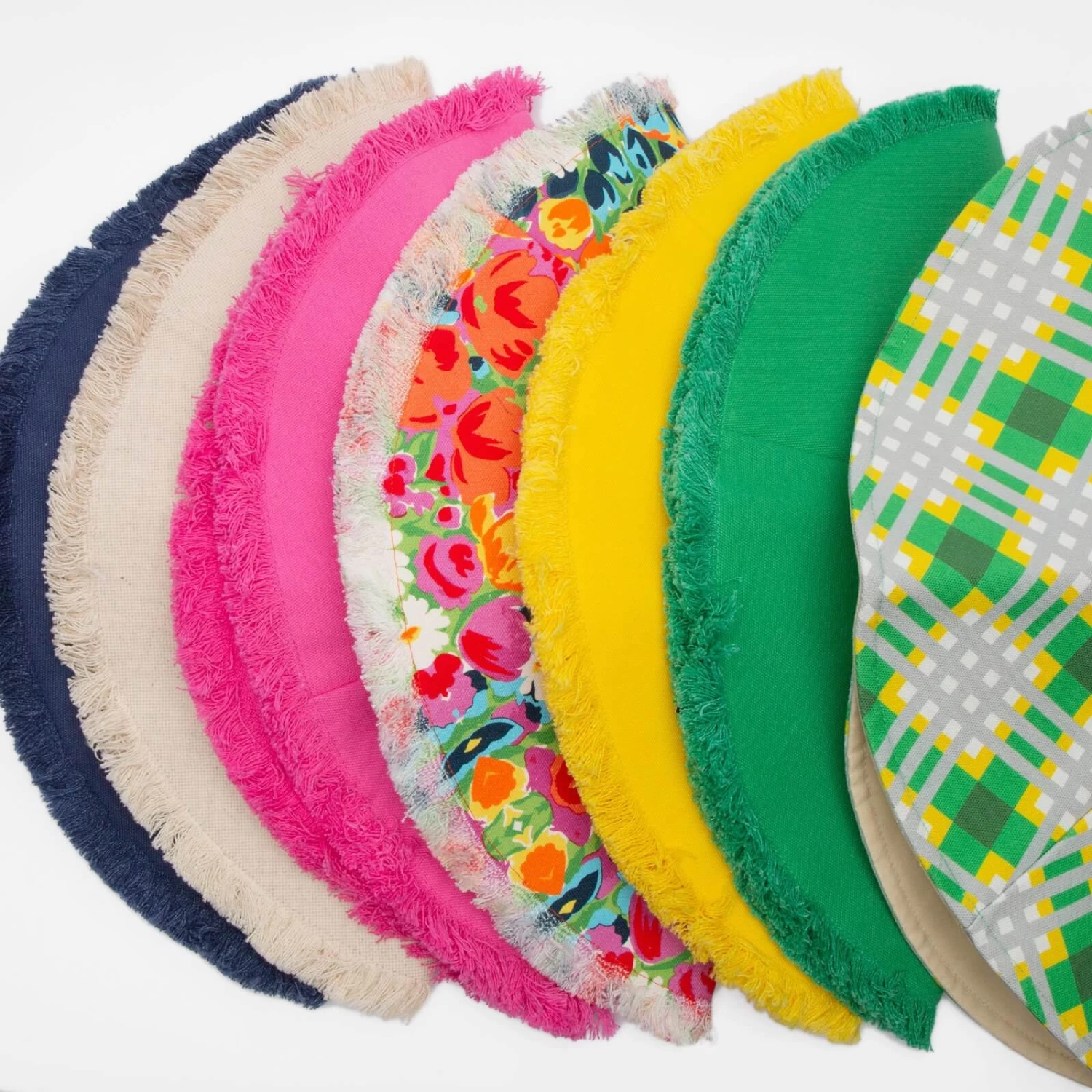 Canvas Fringe Hat Pink 4 Canvas Fringe Hat Pink - Image 2