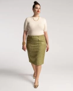 Marie Merino Mock Neck Oyster 9 Marie Merino Mock Neck Oyster -Clothing Store JADE GREENSKIRT PLUS