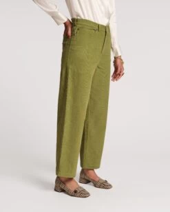 Jane Mini Wale Corduroy Pant Moss -Clothing Store JANE CORD GREEN 04