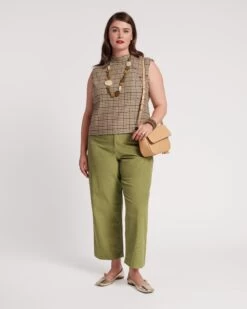 Jane Mini Wale Corduroy Pant Moss -Clothing Store JANE CORD GREEN plus