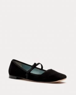 Jude Mary Jane Velvet Black -Clothing Store JUDEV BLACK 02