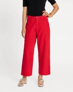 Clothing Store 17 Jane Corduroy Pant Red
