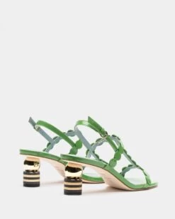 Kiki Mini Dot Heel Green -Clothing Store KIKIHEEL GREEN 03