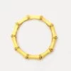 Enamel Bamboo Bangle Bracelet Yellow Gold -Clothing Store KJL BAMBOO YELLOW