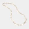 Crystal Slip-On Necklace Clear Gold -Clothing Store KJL NECKLACE CLEAR 3