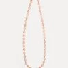 Crystal Slip-On Necklace Pink Gold 1 Crystal Slip-On Necklace Pink Gold -Clothing Store KJL NECKLACE pink 1