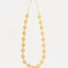 Large Crochet Spheres Necklace Gold -Clothing Store LAVISH BALL NECKLACE