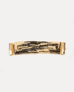 Signature Crochet Bracelet Black Gold -Clothing Store LAVISH BRACELET
