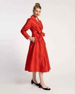 Lucille Wrap Dress Scarlet
