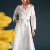 Lucille Wrap Dress Ivory 1 Lucille Wrap Dress Ivory -Clothing Store LUCILLE WHITE 03