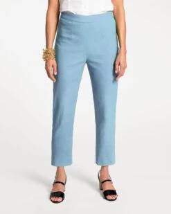 Lucy Pant Stretch Cotton Light Blue