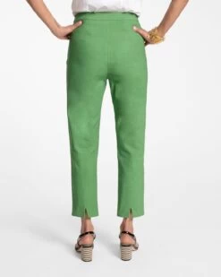 Lucy Pant Stretch Cotton Green -Clothing Store LUCY GREEN 04 907985ba a24c 42ca a3e4 704faaf722da