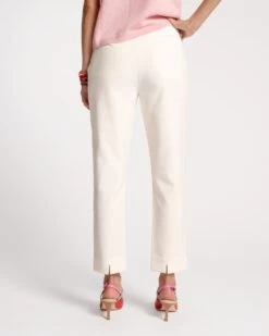 Lucy Pant Japanese Stretch Blend Oyster 9 Lucy Pant Japanese Stretch Blend Oyster -Clothing Store LUCY JAPANESE WHITE 03