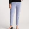 Lucy Pant Stretch Velvet Light Blue 2 Lucy Pant Stretch Velvet Light Blue -Clothing Store LUCY VELVET LIGHTBLUE