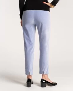 Lucy Pant Stretch Velvet Light Blue -Clothing Store LUCY VELVET LIGHTBLUE 03
