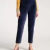Lucy Pant Stretch Velvet Midnight 2 Lucy Pant Stretch Velvet Midnight -Clothing Store LUCY VELVET NAVY 01