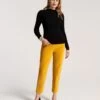 Lucy Pant Stretch Velvet Mustard 2 Lucy Pant Stretch Velvet Mustard -Clothing Store LUCY VELVET mustard