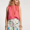 Short W/Back Zip La Cage Print 1 Short W/Back Zip La Cage Print -Clothing Store LaCage Shorts 02