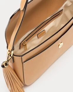 Maddy Crossbody Natural Vachetta Camel -Clothing Store MADDY VACHETTA TAN 04