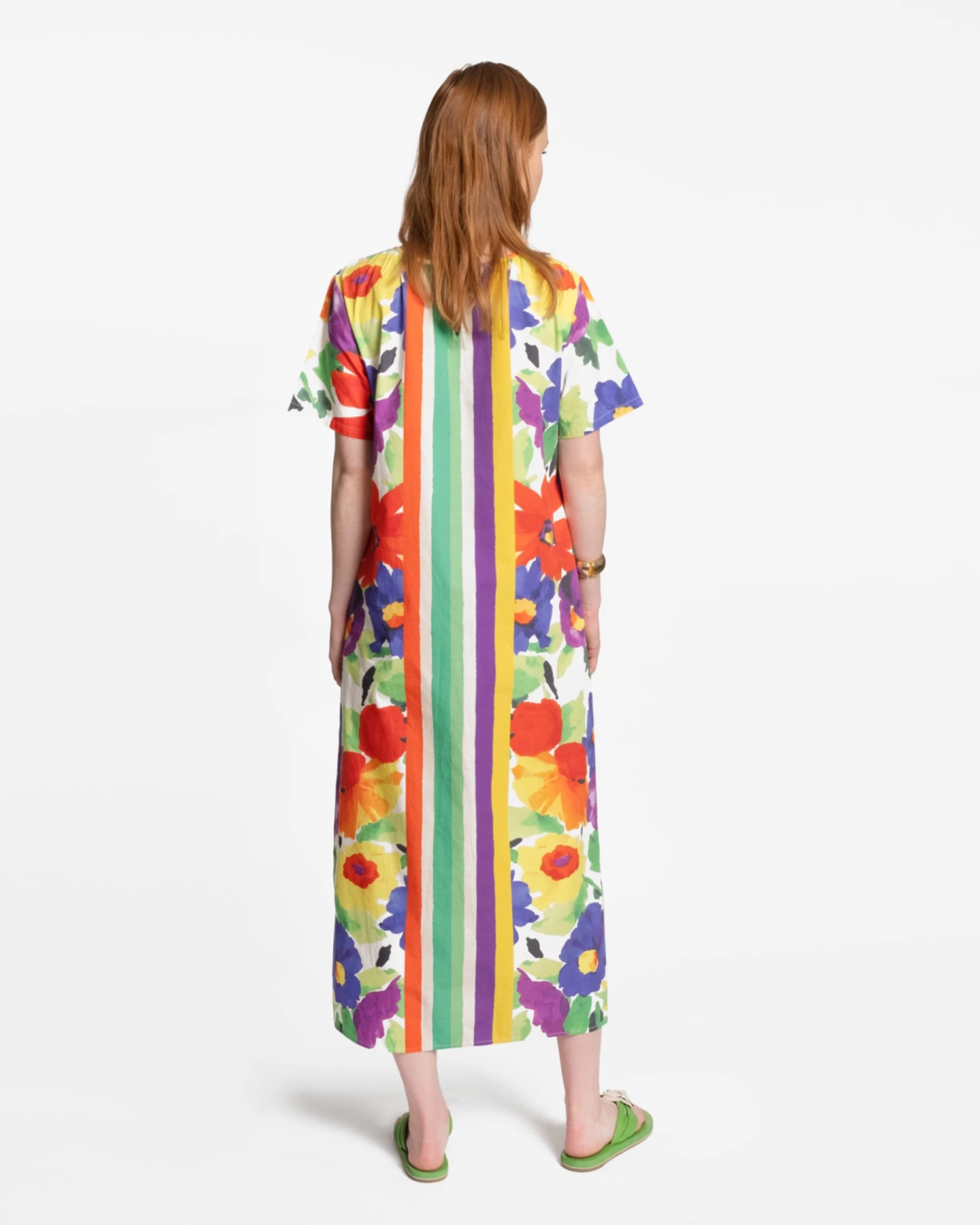 Mags Windowpane Maxi Floral Explosion Candy Stripe 6 Mags Windowpane Maxi Floral Explosion Candy Stripe - Image 4