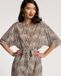 Marguerite Maxi Zeba Black White -Clothing Store MARGARITE zeba 03