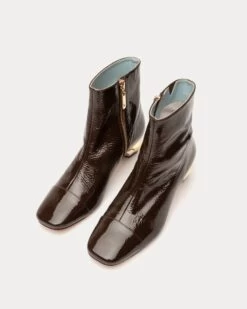 Marnie Soft Patent Crinkle Boot Chocolate -Clothing Store MARNI CHOCOLATE 03 8457a028 933b 4b58 a3c5 da3f049c243d