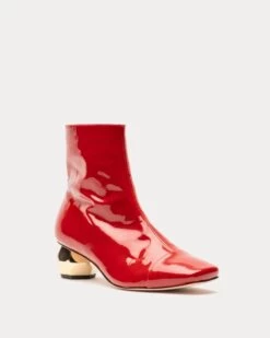 Marnie Soft Patent Crinkle Boot Cranberry -Clothing Store MARNI RED 02 8656f312 146e 4881 9fe9 ca78e70e914e