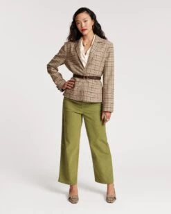 Max Wool Jacket Baby Houndstooth -Clothing Store MAX PLAID 04